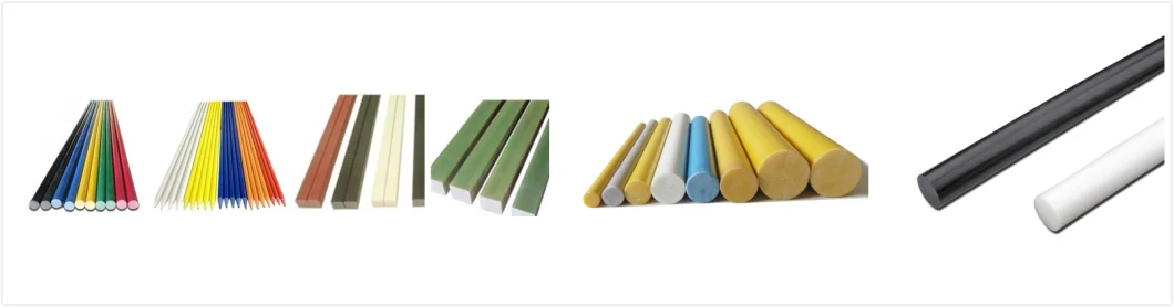 Building Material Solid Reinforcing FRP/GRP Hollow Epoxy Pole UV Insulation Chemical Fiberglass Blanks Rod