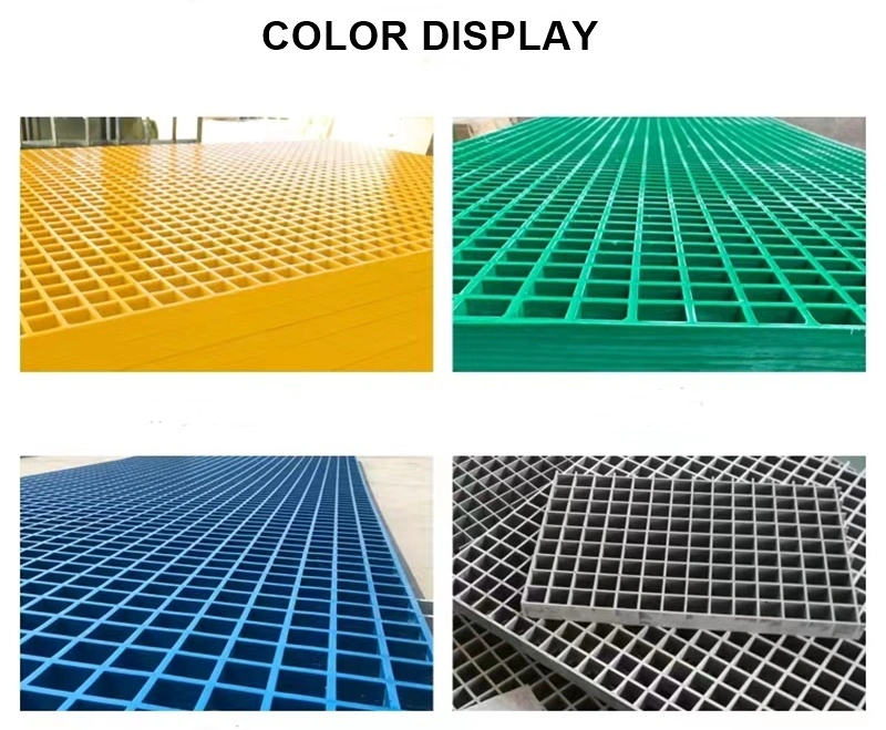 1.5&prime;&prime; Square Mesh, 48&prime;&prime;x 144&prime;&prime; Full Sheet, Fiberglass FRP Molded Grating Decking