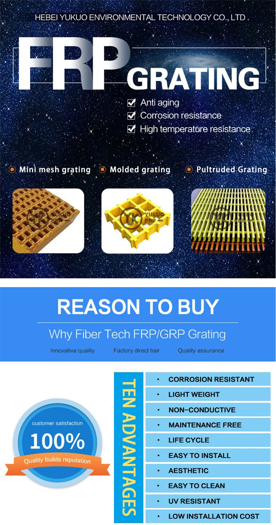 Fiberglass Structural Profiles FRP Decking GRP Decking