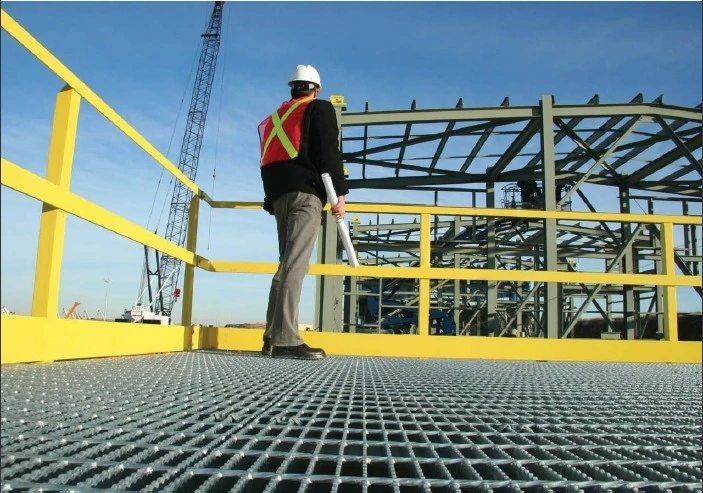 Galvanized Open Steel Stair Tread by Steel Grating